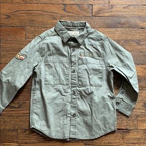 Zara Boys Military Button Up